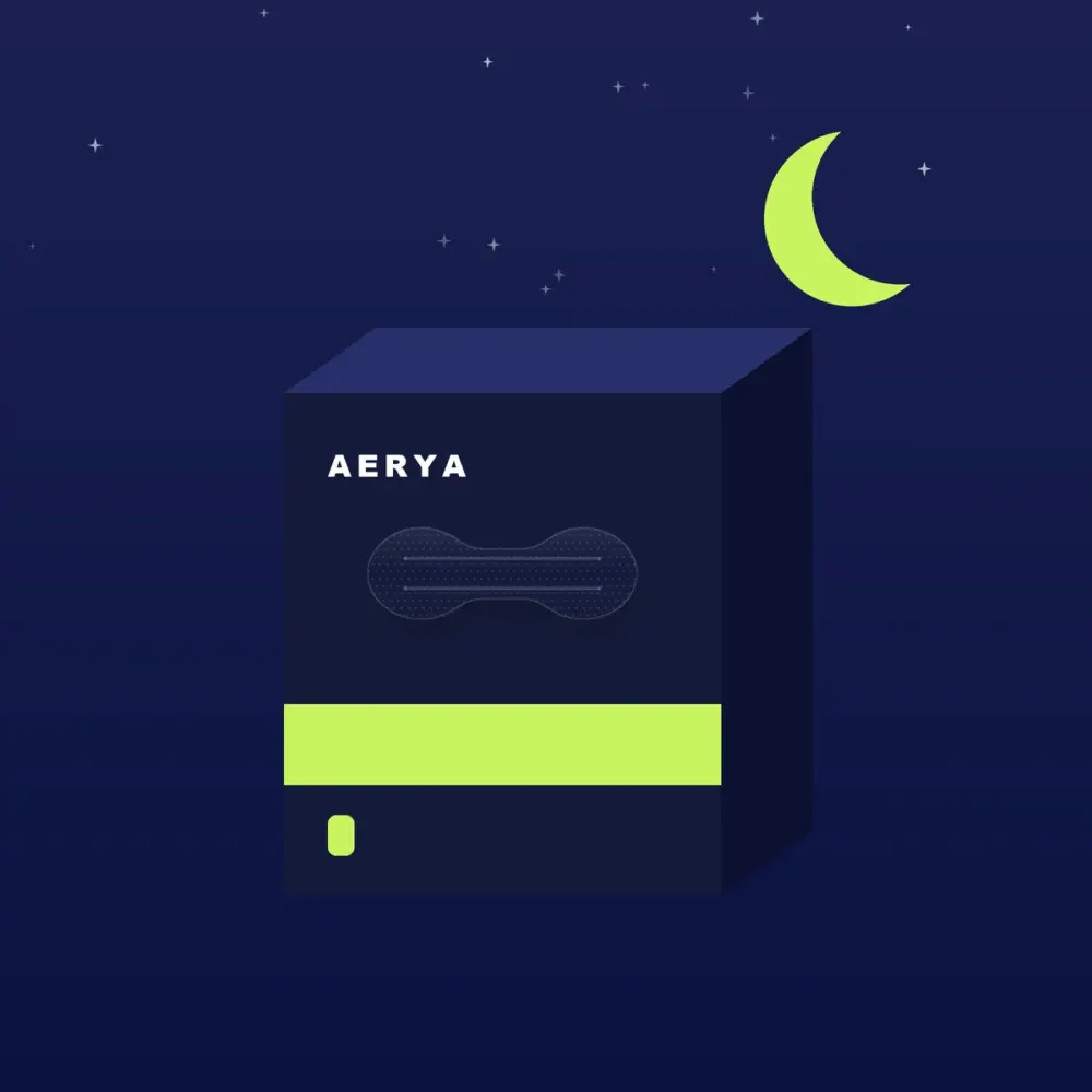 Caja de Aerya Sleep Strips para el descanso